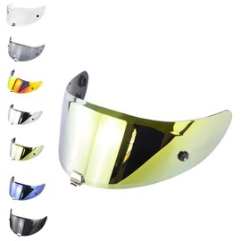 EvoParts Visor Hj-26 for Helmet Hjc Rpha 70 - Rpha 11 Pinlock Ready and Tear Off Ready (Gold)
