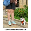 Luxelle 2 Pack Escape-Proof Cat Harness and Leash Set for