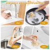 DEBETOOL 6-Piece Bamboo Dish Brush Set with Coconut Sponge |