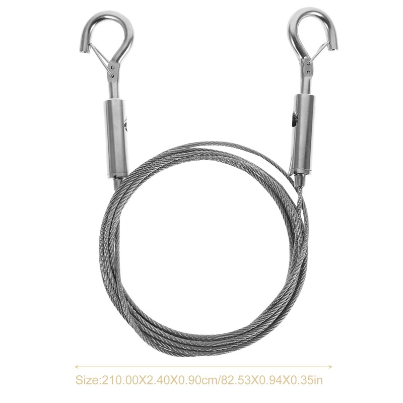 Gadpiparty 2pcs Heavy Duty Steel Wire Rope Hanging Kit with