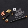 Welding Torch Accessories Kit Glass Cup Nozzle Consumables for WP-17/18/26