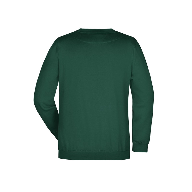 James+Nicholson Unisex Sweatshirt Heavy - dunkelgrün, size: 3xl