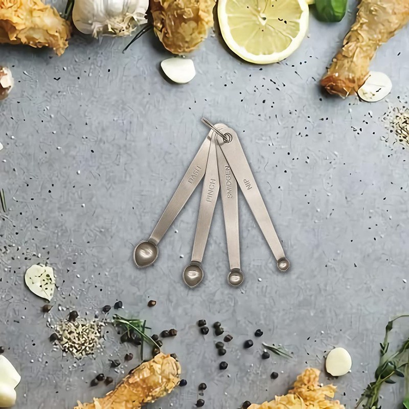 BERYLER 2PCS 1/64 Single Measuring Spoons, Mini Small Measuring Spoon