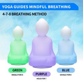 Breathing Pal 'Yoga'- Mindfulness Breathing Light, 4-7-8 Guided Visual Meditation Breathing Light, Anxiety Relief Items for Calm Down Corner/Meditation/Sleep| Relaxing Gifts for Kids Adult Women Men