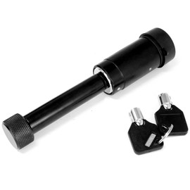 eVerHITCH Hitch Covers Lock Pin Set - 5/8" and 1/2" Black Pins with Locking System Fits 2" Receivers