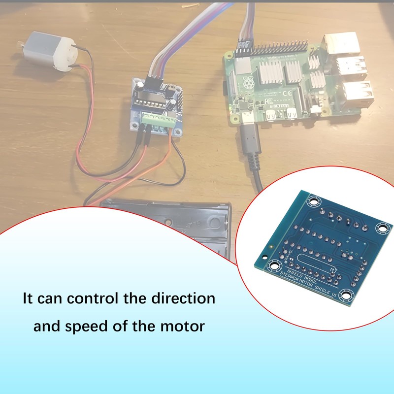 ECSiNG 2Pcs Mini L293D Motor Drive Expansion Board 4 Channel
