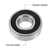 sourcing map 2 Pcs 6202-2RS Deep Groove Ball Bearing 15x35x11mm