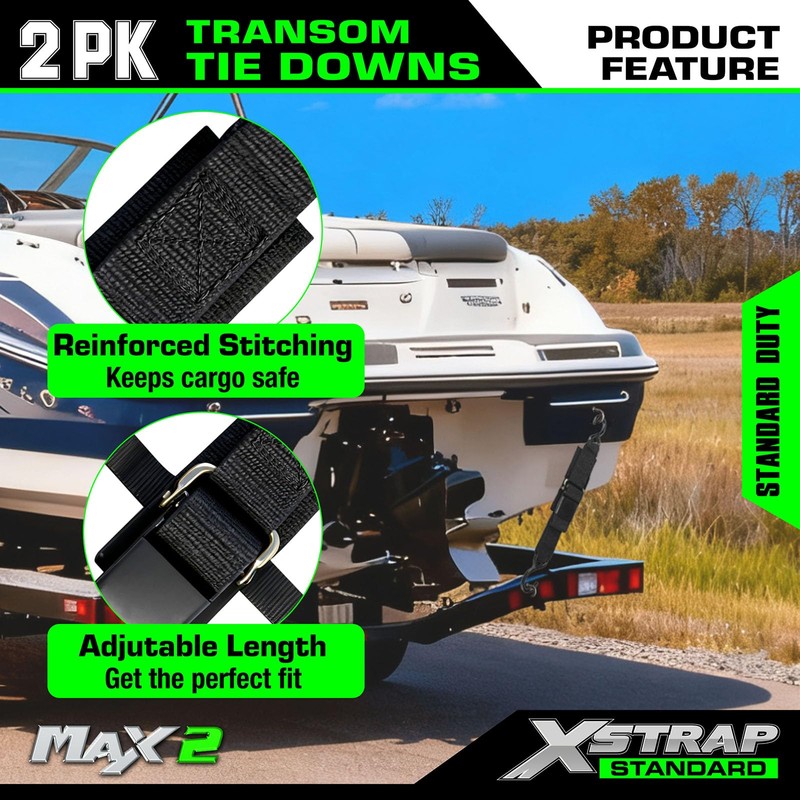 XSTRAP STANDARD Marine Boat Trailer 2" x 4' Trailer Transom