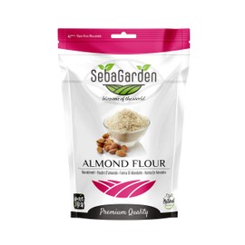 Seba Garden Seba Garden Extra Fine Almond Flour Blanched 1Kg Ziplock Packing Resealable Ground Almond from California Keto Friendly