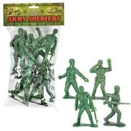 Rhode Island Novelty 10cm Army Men Set 8 Assorted Figures