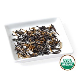 Golden Moon Organic Black Tea Golden Monkey - Loose Leaf, Non-GMO - Half Pound (91 Servings)