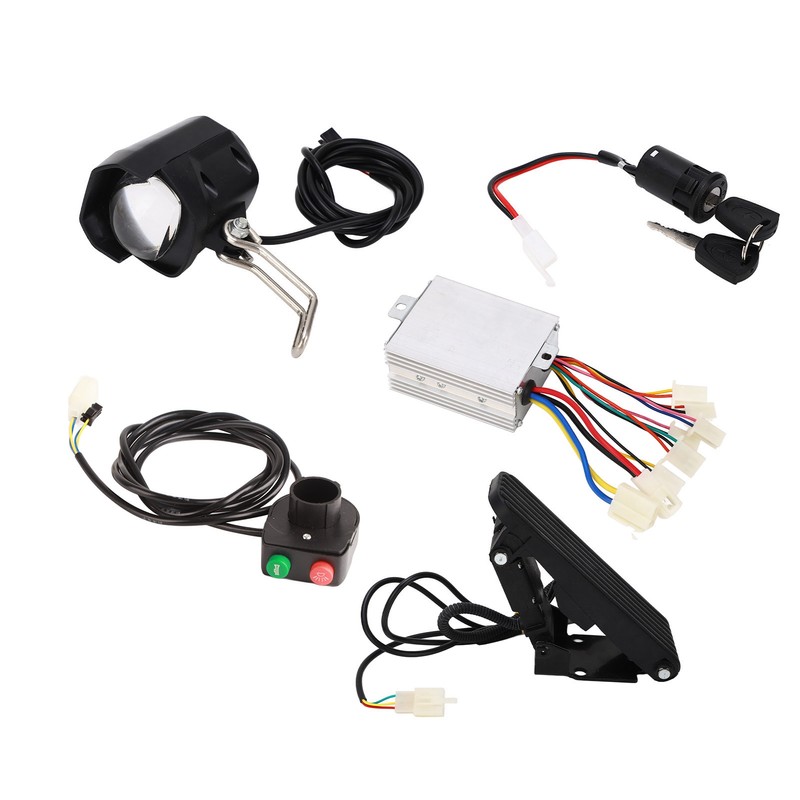 24V 500W Brushed Controller Foot Pedal Front Lamp Lamp Switch