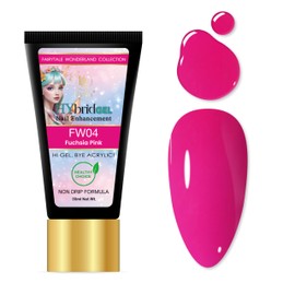 HYBA Fairytale Wonderland Hybrid Gel Nail Polish, Single Tube (Fuchsia Pink) FW04