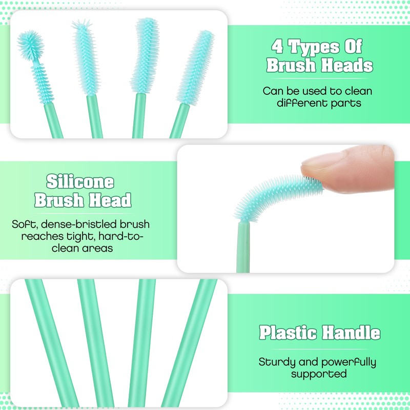 RimCereal 20 Pcs Nook and Cranny Sewing Machine Cleaning Brushes