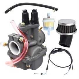 munirater Carburetor Carb Air Filter Throttle Choke Cable Replacement for PW80 Y-Zinger Big Wheel 80 BW80 Dirt Bike 1983-2006