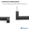 goldenwarm 2 Pack Matte Black Cabinet Pulls and Handles Modern