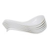 Ebros Gift Contemporary White Melamine Asian Soup Spoons With Ladle