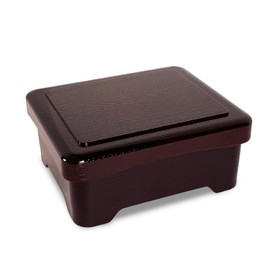 J-kitchens Unaju Heavy Box, Dishwasher Safe, Heat Resistant, Wood Grain Bowl Weight, Burgundy Lacquered Inside, Eel, Heavy Box, 6.6 x 5.6 x 2.8 inches (16.8 x 14.3 x 7.2 cm), Made in Japan (42)