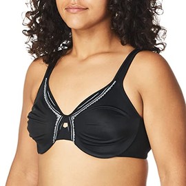 Olga Women's Butterfly Effect Minimizer Bra, Black, 40C