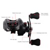 Black Red Metal Spool Magnetic Brake Fishing Casting Reel Fish