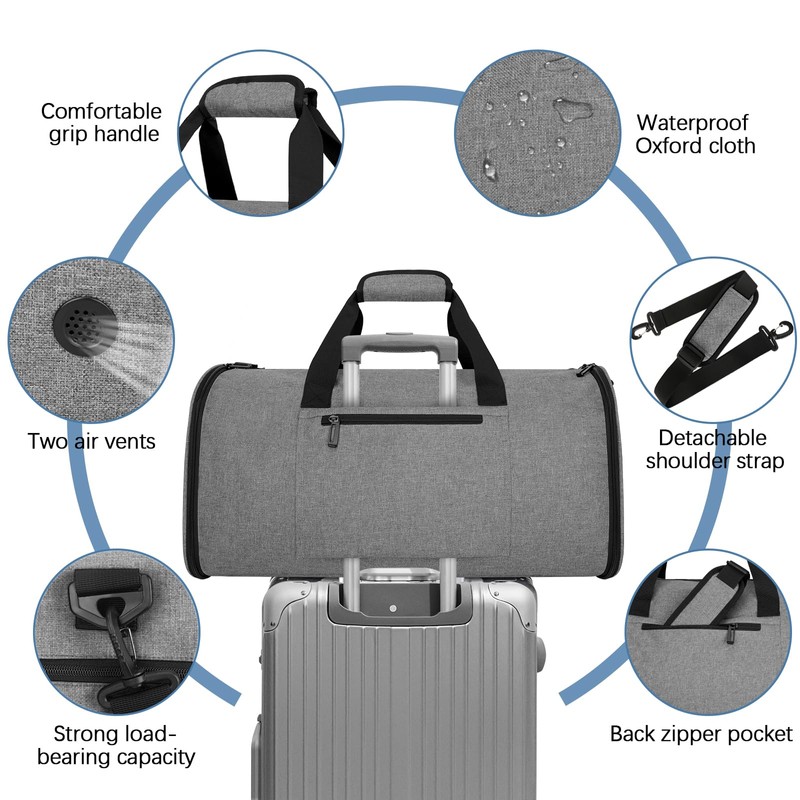 Garment Bags for Travel,50L Carry on Convertible Garment Duffle bag