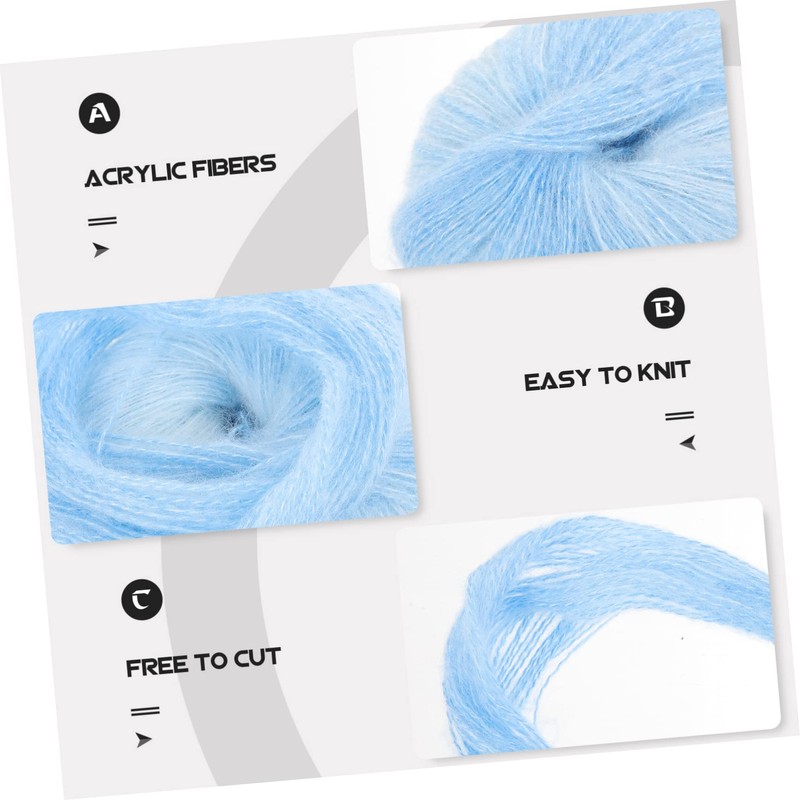 Gatuida Knitting Yarn Woolen Thread Soft and Comfortable DIY Supplies