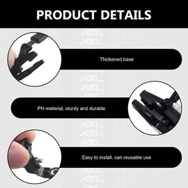 27Pcs Zip Repair Kit, Removable Zipper Puller, Zip Replacement, Zip Repair, Zipper Repair Kit, Extend and Secure Zipper Slider Replacement, 3 Sizes for Luggage Backpacks Jackets, Black