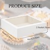 TEMLQPACK 50pcs 9x9x2.5 Inches White Bakery Boxes Cookies Boxes Pie