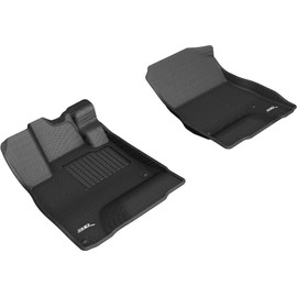 3D MAXpider Custom Fit Kagu Floor Mat (Black) Compatible with Honda Clarity Plug-In Hybrid 2018-2021 - Front Row