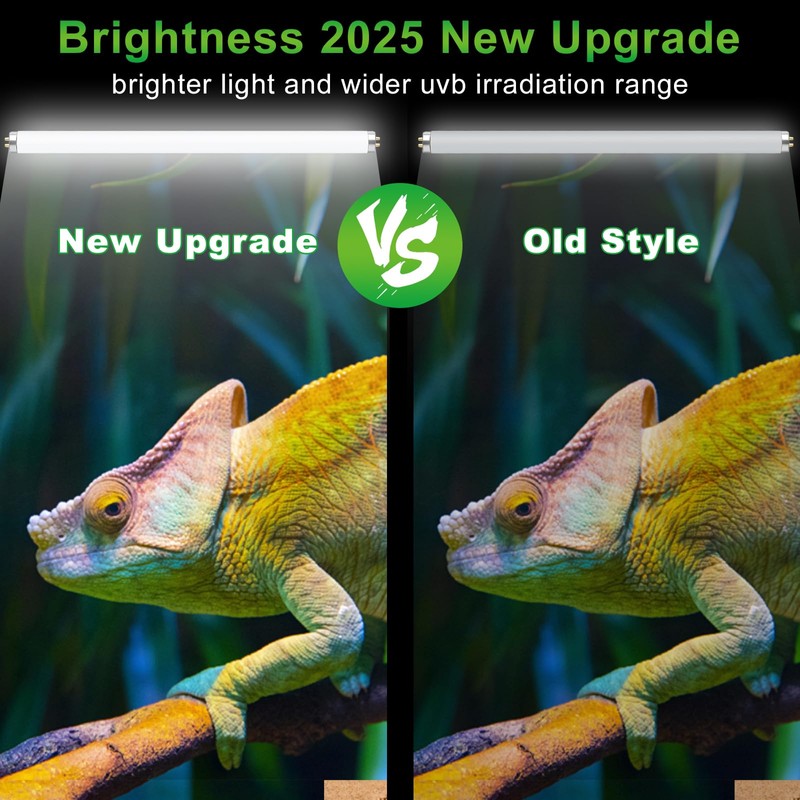 LUCKY HERP T8 15W UVB 5.0 Reptile Light, 18inch UVA