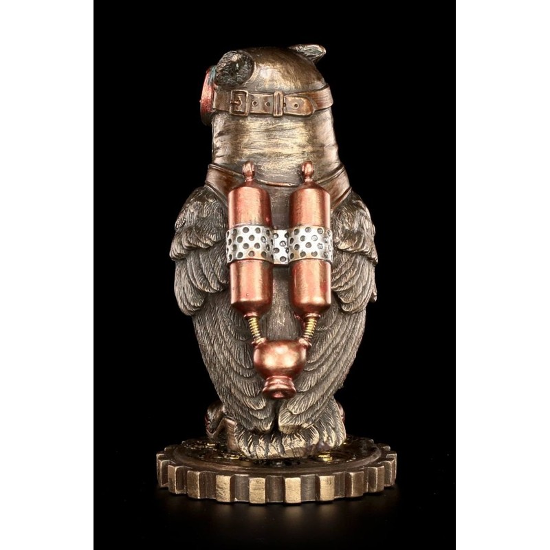 Steampunk Figurine Retro Owl Veronese