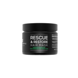 MARTHA DEBAYLE Mascarilla RESCUE  RESTORE. Brillo hidratado para cabello áspero y maltratado. Con ceramidas y Sacha Inchi Peruano. Sin parabenos y