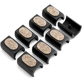 Design61 Felt Glides Set of 8 for Cantilever Chair Glides Diameter 20-22 mm Furniture Glides Clamp Shell Glides with Noise-Dampening Felt Sliding Surface