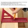 Imperial 3D Multi Angle Measuring Ruler, Woodworking Triangle Ruler Set,