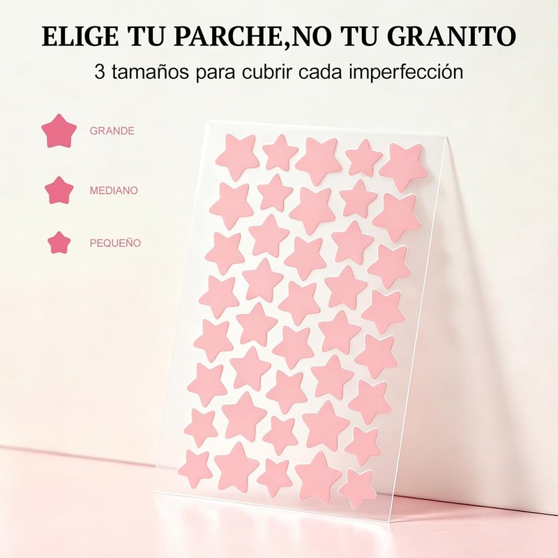 Parches para Acne 320 Piezas, Pimple Patch Estrellas para Granos