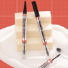 2PCS Eyebrow Gel and Pencil Combo, Waterproof, Smudge-Proof, 4-Prong Microblading