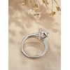Effinny 3.5ct Crushed Ice Elongated Pear Shaped Engagement Ring,Split Shank