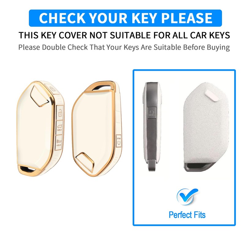 QBUC for Kia Key fob Cover,Soft TPU 360°Car Key Case