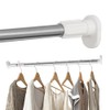 Hershii Expandable Window Shower Curtain Tension Rod Oval Head Shower