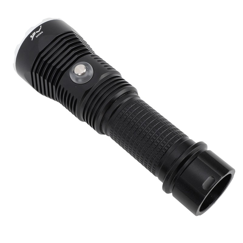 Diving Flashlight LED IPX8 Waterproof Infinitely Dimmable 100M 3000LM White