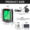 Bike Computer 19 Functions Universal IP54 Waterproof Bicycle Speedometer Odometer