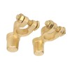 2PCS Battery Terminal Connectors Brass Negative Positive Car Battery Cable