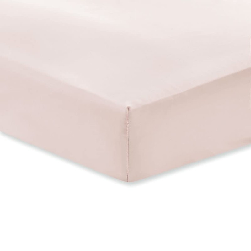 Bianca 400 Thread Count Cotton Sateen Double Fitted Sheet Blush