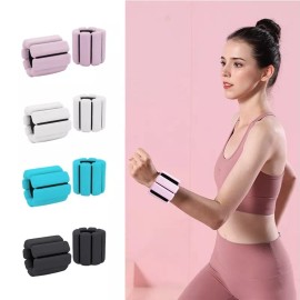 Shuang.W Muñequera Gym Pulsera De Pesas De Silicona 2 Libras