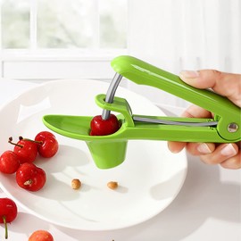 Cherry Pitter, Cherry Stoner Remover with Stainless Steel Rod, Olive Pitter, Cherry Pitter Tool, Cherry Pip Remover/Dates pitting Device, Cherry Pitter Fruit Tool