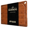 Hiware Wood Cutting Boards for Kitchen, Heavy Duty Bamboo Cutting