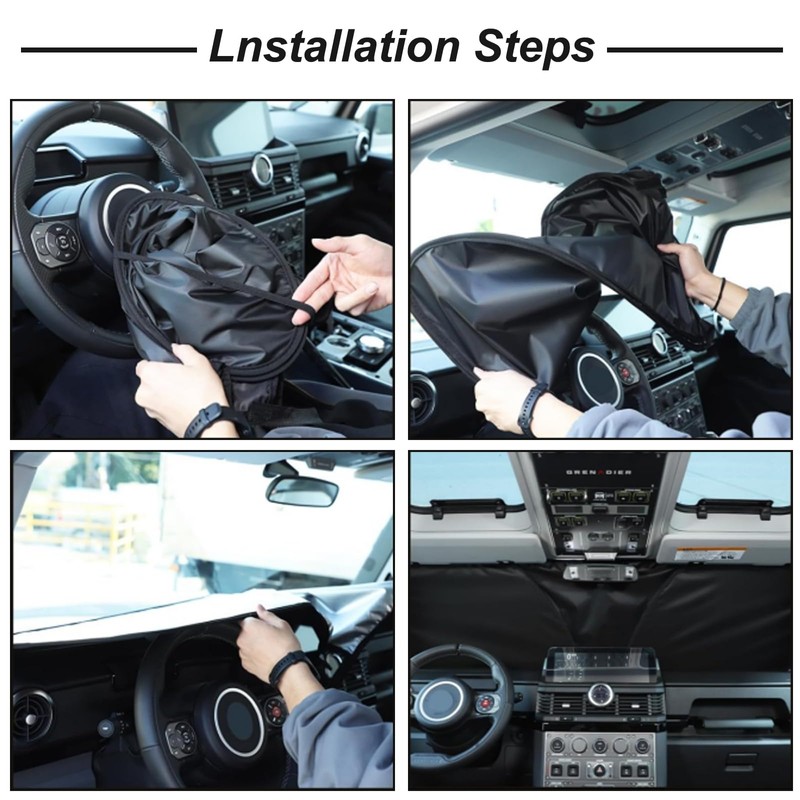 Car Windshield Sunshade for Benz G-Class W463 (2004-2018) G350/G400/G500/G63 AMG