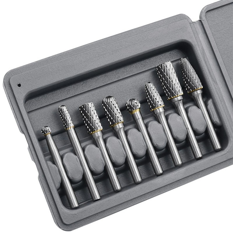 8Pcs Carbide Burr Set Cut Carbide Rotary Burr Set Sturdy