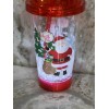 Christmas Santa Light Up Reusable Cup with Lid and Straw-18oz