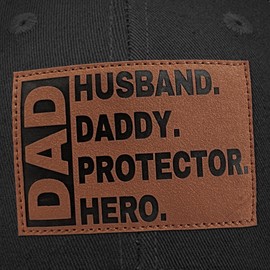 Dad Hat Husband Daddy Protector Hero Father's Day Christmas Birthday Gifts for Dad Papa from Daughter Son 100% Cotton Hat Baseball Cap